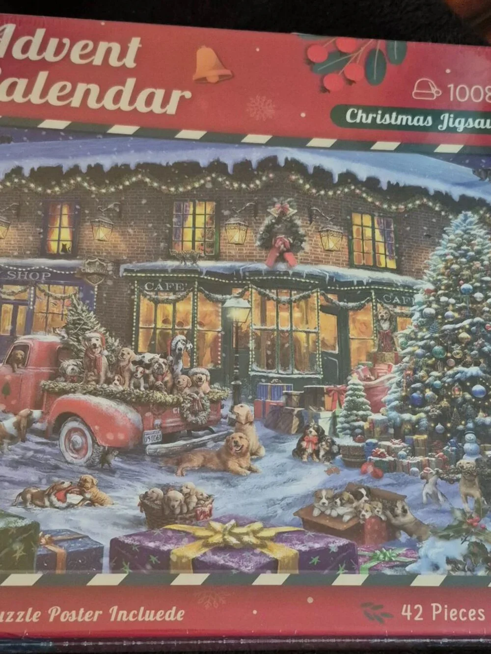 1008-Piece Christmas Dog Jigsaw Puzzle Advent Calendar 27.5